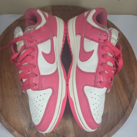 Nike Dunk Low Womens Hot Pink White Size 8.5 Low Top Shoes Sneakers DD1873-110 - Picture 5 of 9